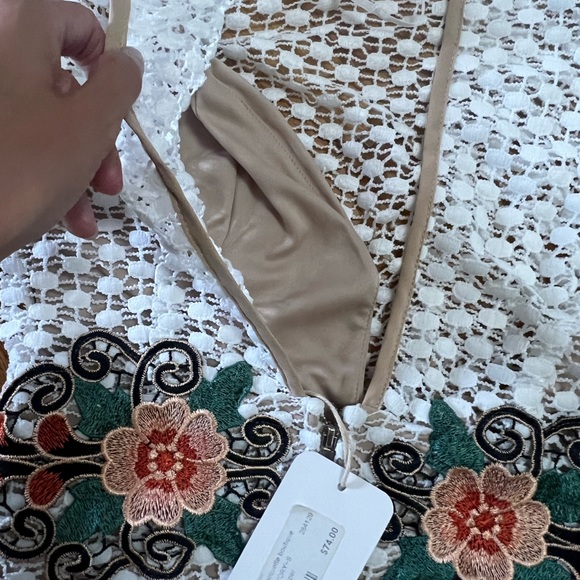 vintage deadstock crochet romper - Picture 7 of 8